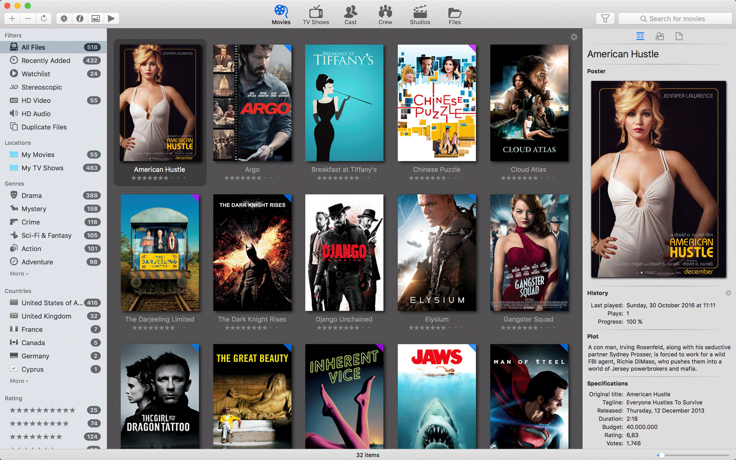 betamagic movie explorer multiple genres